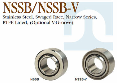 NSSB - V série étampée matérielle sphérique d'étroit de course d'acier inoxydable roulement à billes