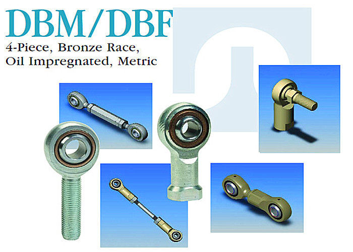 Les embouts à rotule 4 d'acier inoxydable de DBM/DBF - rapiécez métrique imprégné d'huile de course en bronze