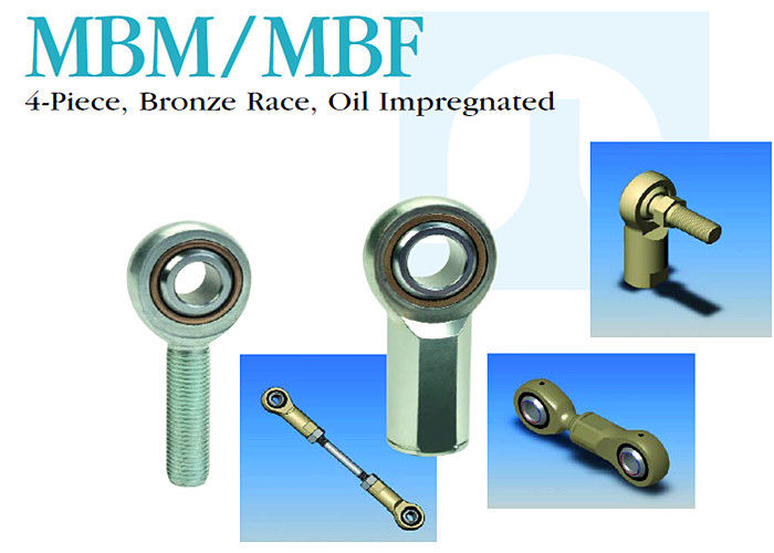 Extrémités de tige en acier inoxydable de course de bronze MBM / MBF 4 pièces imprégnées d&amp;#39;huile