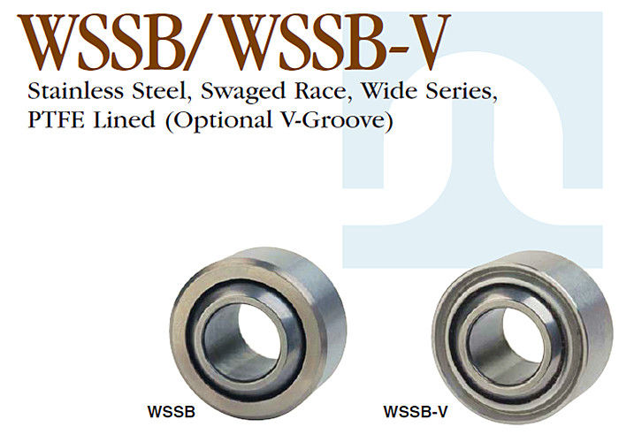 Incidences sphériques industrielles légères WSSB - série large d'acier inoxydable de course étampée de V
