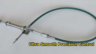 Assemblage de câble de commande push-pull en acier inoxydable avec cylindre
