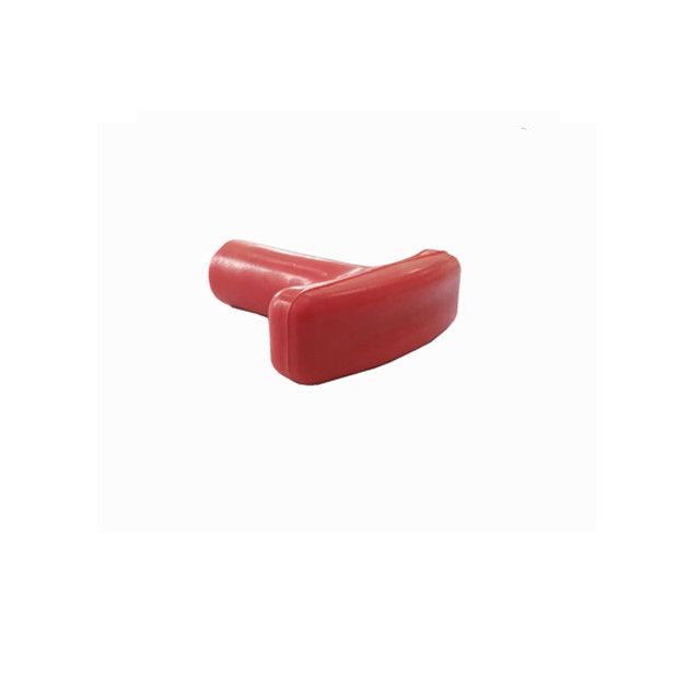 Poignée en T rouge de garnitures d'extrémité de câble d'opération de verrou avec l'insertion filetée en laiton