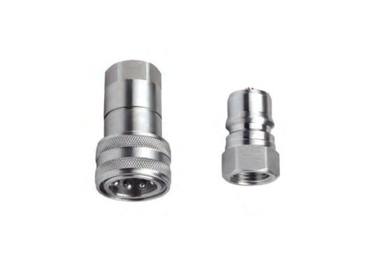 316 en acier inoxydable type fermé coupler rapide hydraulique 1/2' série CB-1