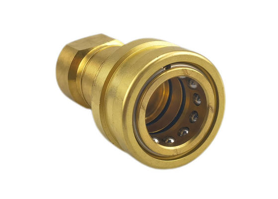 ISO 7241B 0,75 pouces accouplement rapide en laiton hydraulique