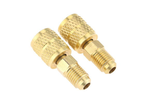 Réducteur de refroidissement adaptateur d'accouplement rapide en laiton 1/4 "Flamme mâle 5/16" Femme