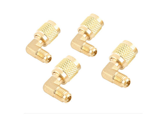 Réducteur de refroidissement adaptateur d'accouplement rapide en laiton 1/4 "Flamme mâle 5/16" Femme