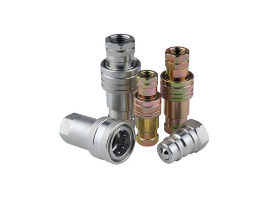 Les robinets à tournant sphérique ISO5676 dactylographient le matériel rapide hydraulique d'acier au carbone de joint des accouplements NBR