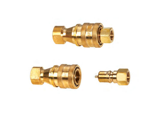 Couplings rapides en laiton jaune pour système de tuyauterie