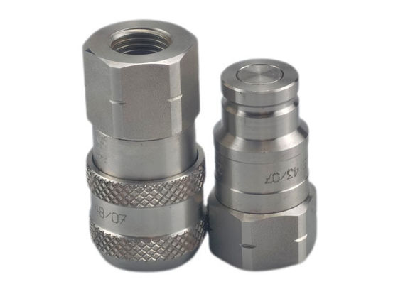 BSPP 316 Accouplement hydraulique à face plate en acier inoxydable