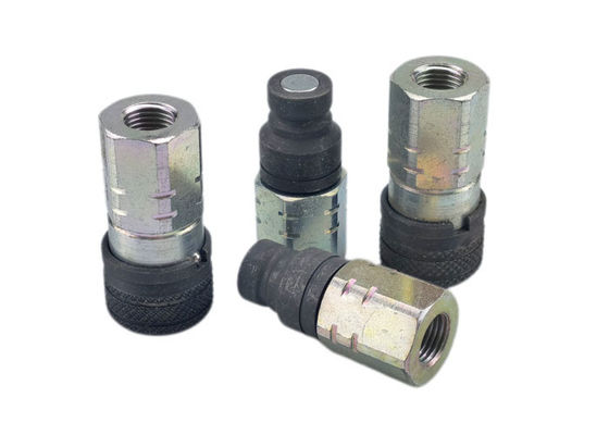 3/8" ISO 16028 Accouplement hydraulique standard en acier à face plate