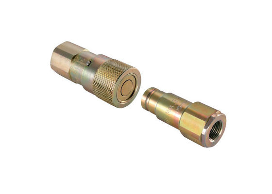 Couplings hydrauliques à raccordement rapide à face plate en acier de 1'