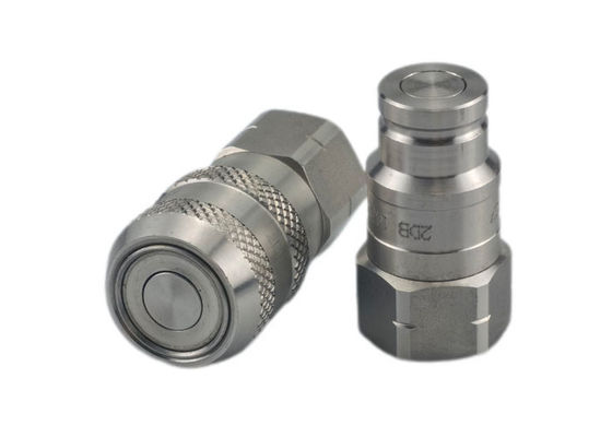 0.5'' ISO16028 NPT Accouplement rapide hydraulique à face plate