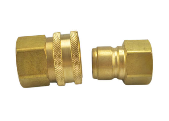 Couplings à libération rapide en laiton de série non valvées de 1700 psi