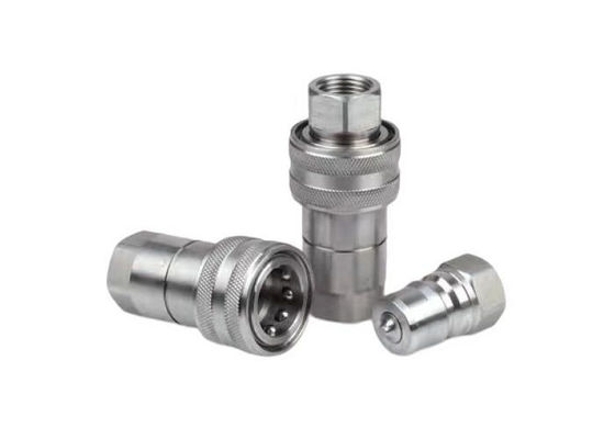 ISO 7241B Accouplements rapides en acier inoxydable hydraulique Outils d'usinage à l'huile CNC