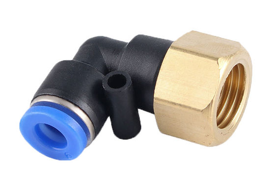 Série PLF raccords pneumatiques à 90 degrés à connexion d'air