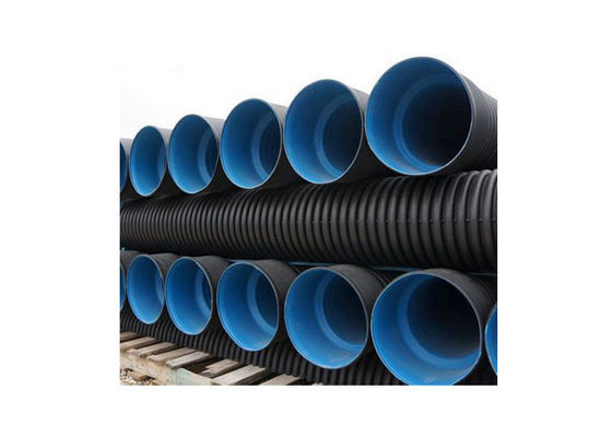 SN8 tuyau d'égout enfoui tuyau d'égout en polyéthylène HDPE à double paroi