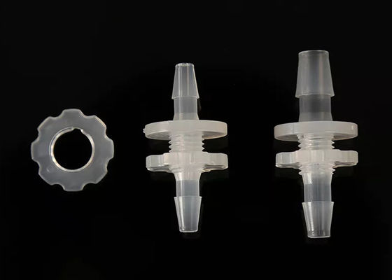 Connecteur de cloison de tuyau en plastique à barbes égales pour liquide
