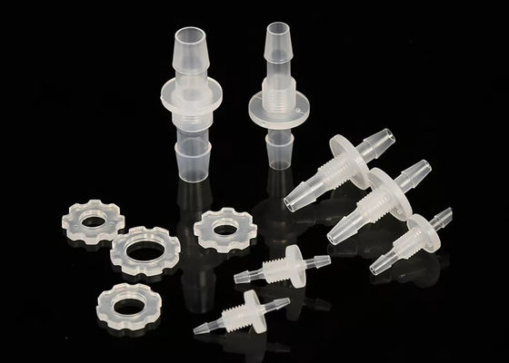 Connecteur de cloison de tuyau en plastique à barbes égales pour liquide