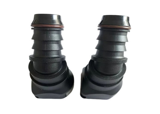 Connecteurs rapides en plastique EPDM à carburant liquide 15,82 mm 45 degrés