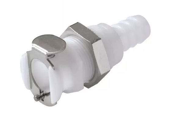 Panneau de connecteur de liquide refroidi à l'eau médicale monté en polytubes sans ferrule