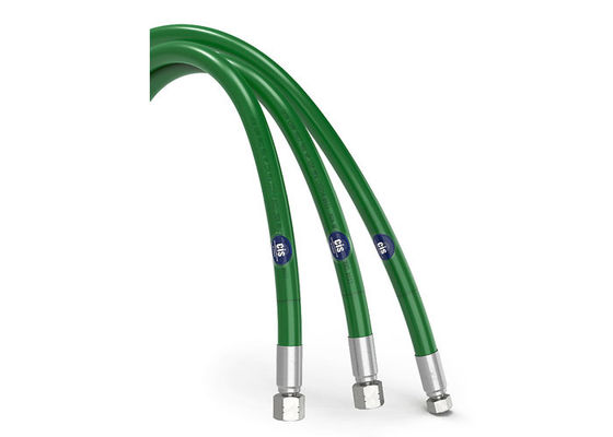Récupération de l'huile 110Mpa tuyau à ultra-haute pression couleur verte ID 6.4MM