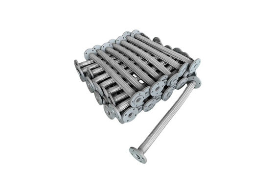 304 soufflets ondulés d'acier inoxydable ont bridé type tuyau tressé de connecteur de métal flexible