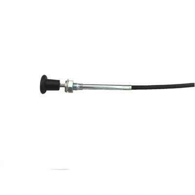 Assemblage de câble avec poignée ronde noire 940 mm Longueur 76 mm Voyage SS316 câble de câble conduit noir