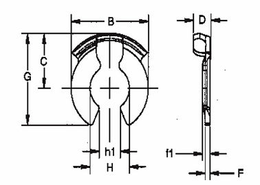 Clip de retenue de broche de clevis série TXLK, petits clips métalliques pour la construction