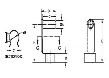 Clip de ressort de broche en acier inoxydable industriel