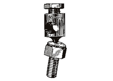 Applications de transfert de mouvement mécanique de la série DC en joint pivotant rotatif zincé