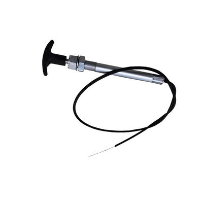 Assemblage de câble de commande noir avec poignée en T à verrouillage par torsion pour systèmes de télécommande