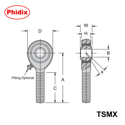 Finitions de tiges de série TSMX/TSFX: conception métallique en trois pièces de précision pour le contrôle du mouvement à haute charge