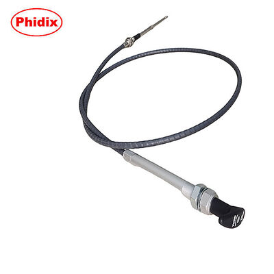 Cable de commande push-pull avec poignée de verrouillage à torsion et monture de cloisonnage fileté pour des applications de longueur personnalisable