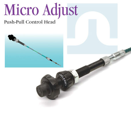 Cable de commande mécanique noir avec joint à bille de connexion de câble parfait pour les machines de construction et agricoles