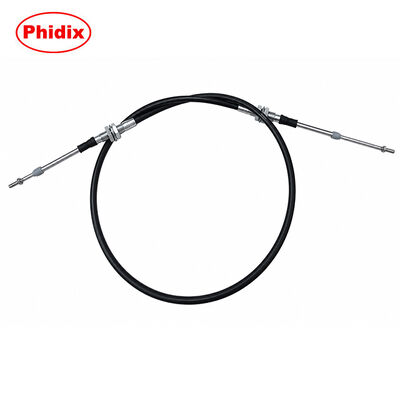 Assemblage de câble de commande push-pull avec raccords d'extrémité filetés