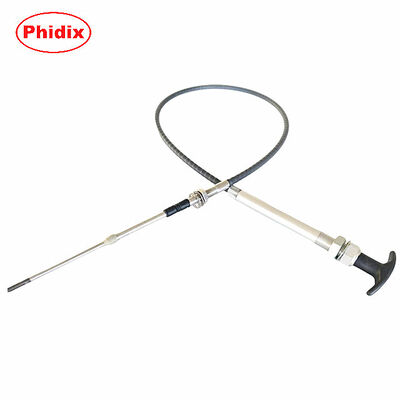 Câble de commande à verrouillage par rotation et à poussée-traction avec verrouillage de précision et commande linéaire bidirectionnelle par poussée-traction pour une résistance aux températures extrêmes