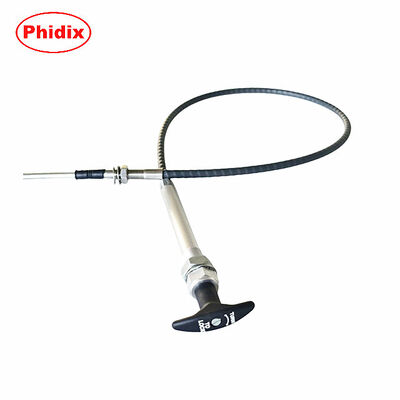 Câble de commande à verrouillage par rotation et à poussée-traction avec verrouillage de précision et commande linéaire bidirectionnelle par poussée-traction pour une résistance aux températures extrêmes