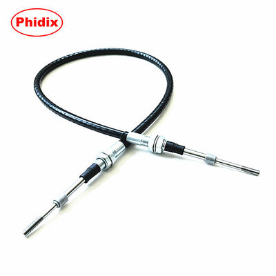 Assemblage de câble de commande bidirectionnel push-pull, raccords d'extrémité de cloison à double filetage