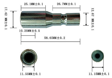 Longue durée de vie des raccords de bout de câble personnalisés Cap de conduit LD Grooved