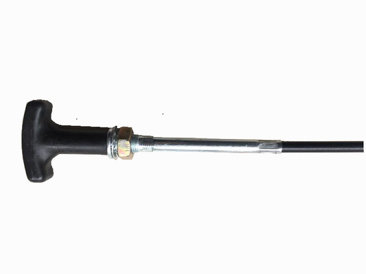 Le câble de commande de la transmission en T noir est soudé et perforé de 3700 mm de long