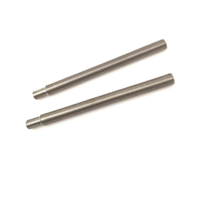 M12x1 tube en acier fileté de 155 mm de long en zinc galvanisé